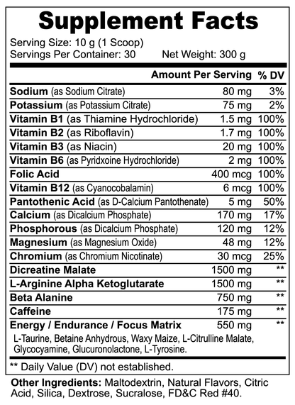 Pre-Workout - Fruit Punch